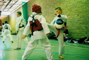 Star Martial Arts students from Milton Keynes Sparring training in London