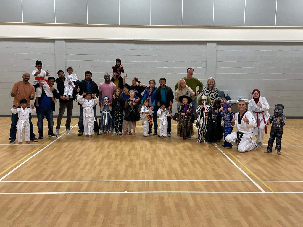 Star Martial Arts students dressed up for a Halloween class